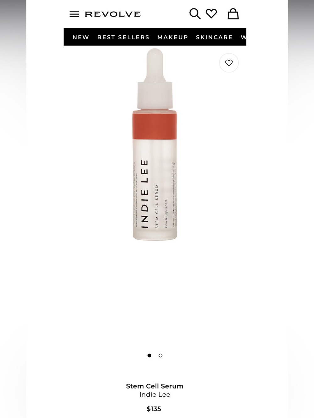 Indie Lee Stem Cell Serum — Coral Dropper Bottle